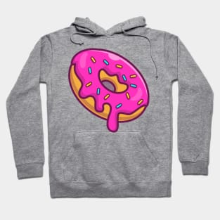 Flying Doughnut Melted Cartoon Hoodie